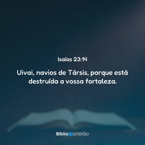 Isaías 23:14