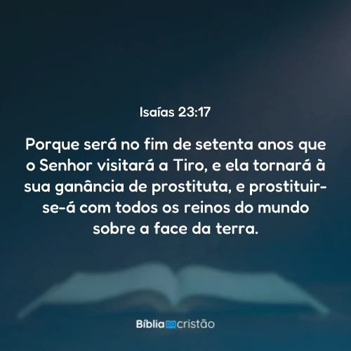 Isaías 23:17