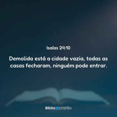 Isaías 24:10