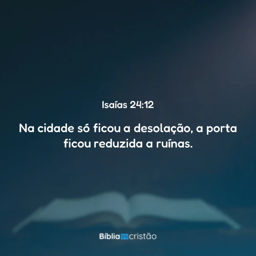 Isaías 24:12