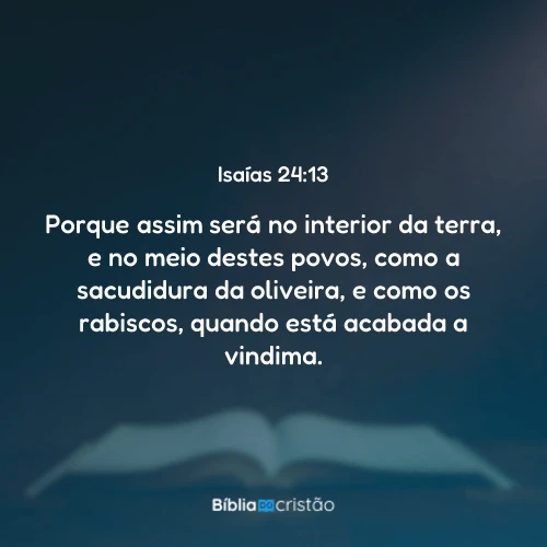 Isaías 24:13
