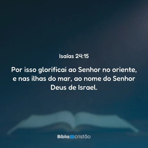 Isaías 24:15