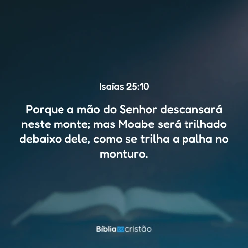 Isaías 25:10