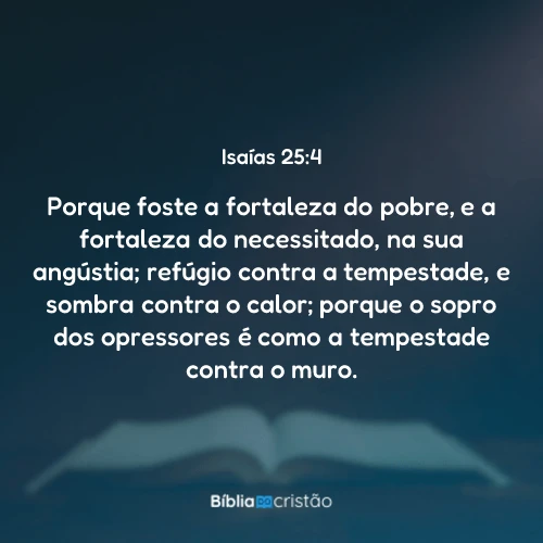 Isaías 25:4