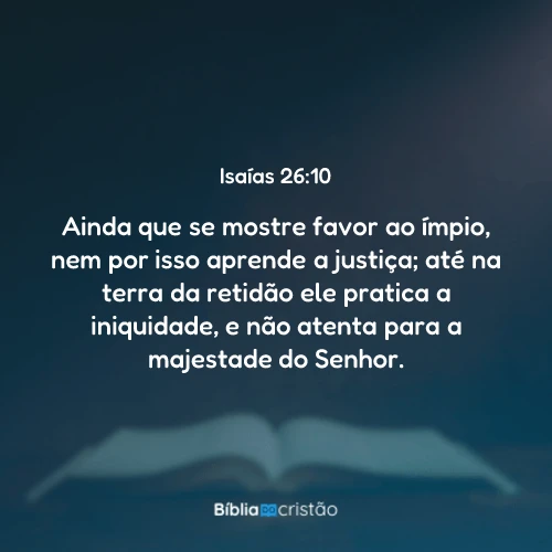 Isaías 26:10
