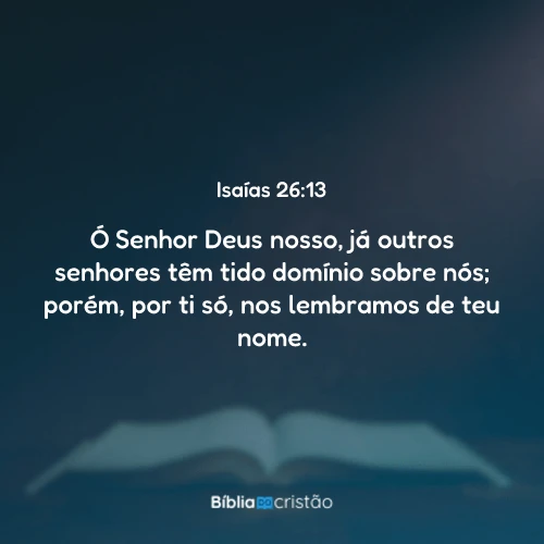 Isaías 26:13