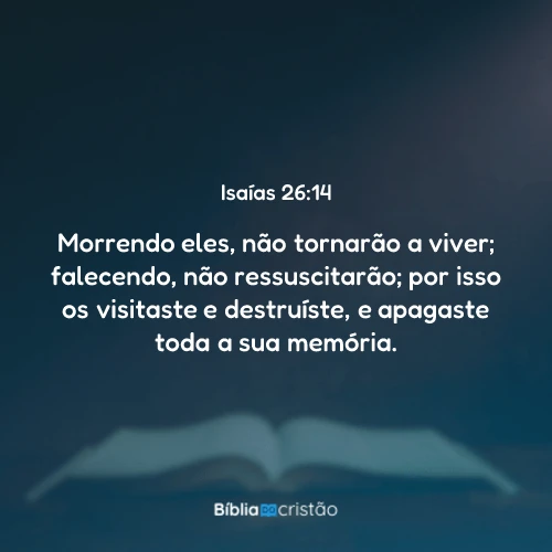 Isaías 26:14