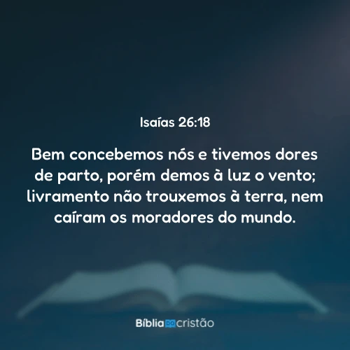 Isaías 26:18