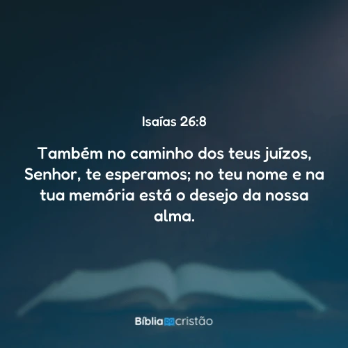 Isaías 26:8
