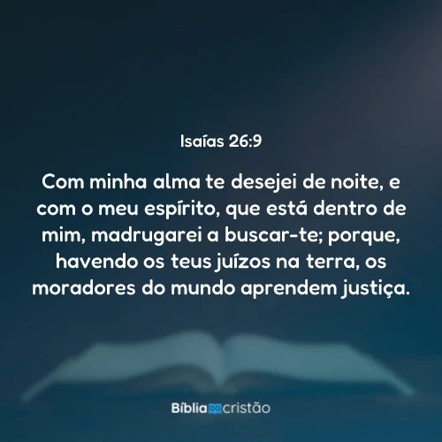 Isaías 26:9
