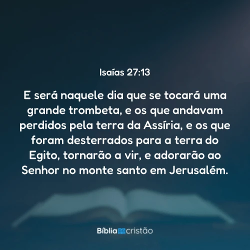 Isaías 27:13