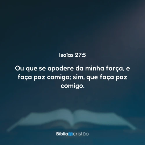 Isaías 27:5