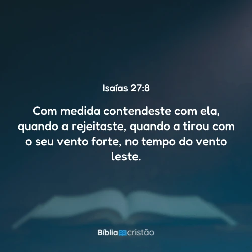 Isaías 27:8