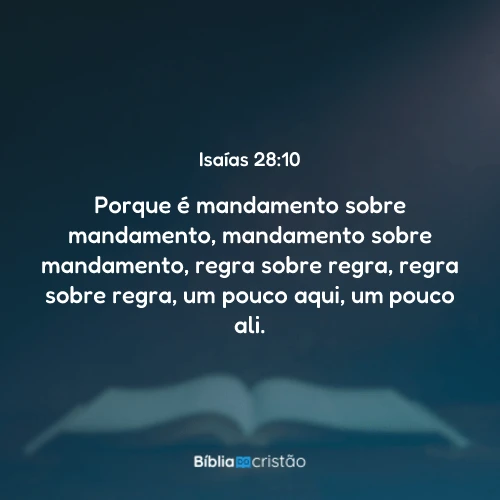 Isaías 28:10