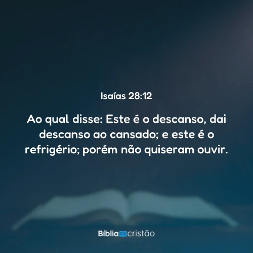 Isaías 28:12