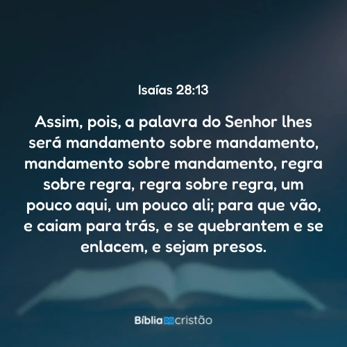 Isaías 28:13