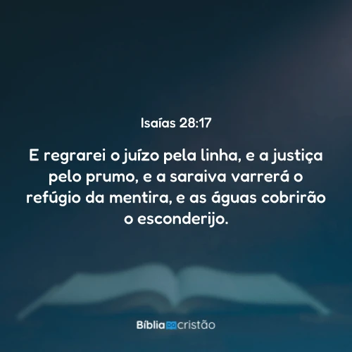 Isaías 28:17
