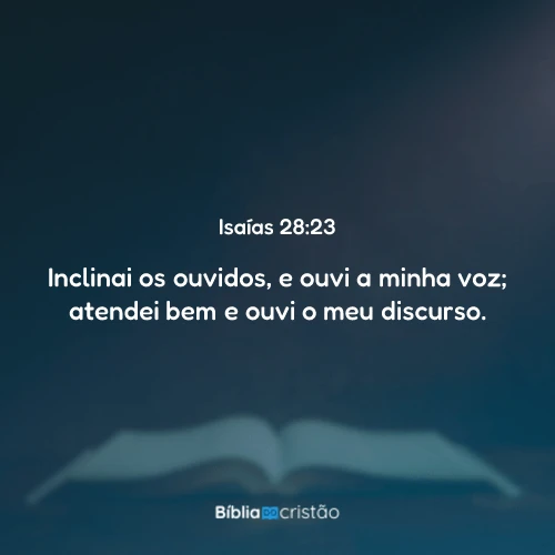 Isaías 28:23