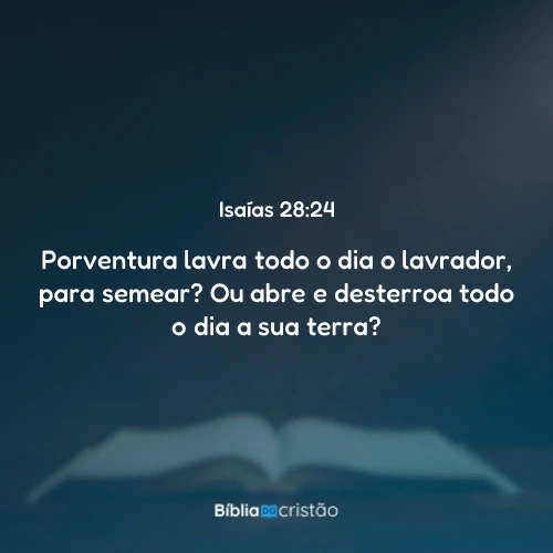 Isaías 28:24