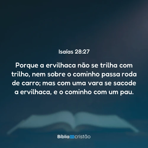 Isaías 28:27