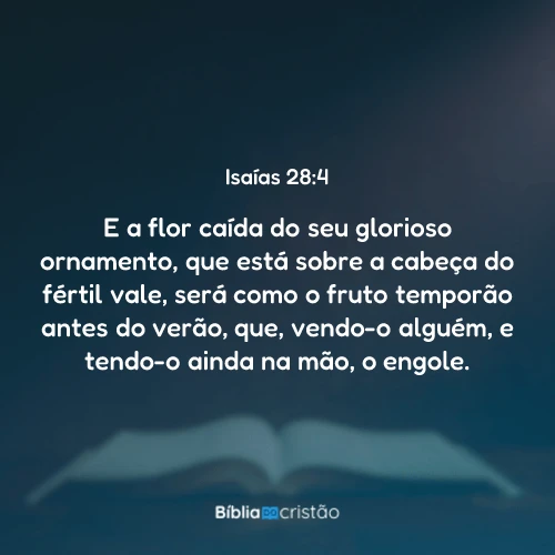 Isaías 28:4