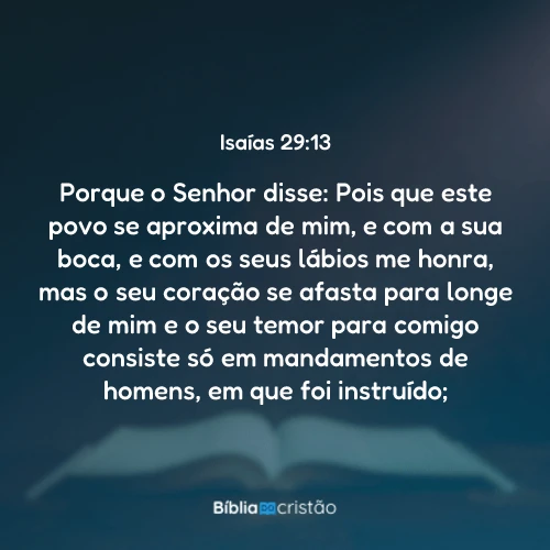 Isaías 29:13