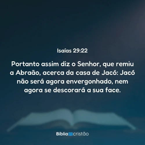 Isaías 29:22