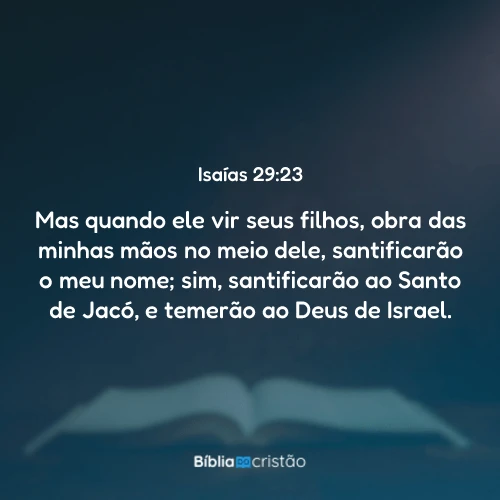 Isaías 29:23