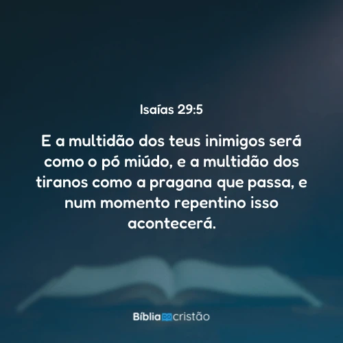 Isaías 29:5