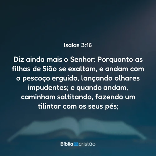 Isaías 3:16