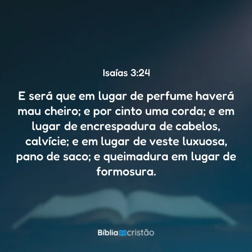 Isaías 3:24