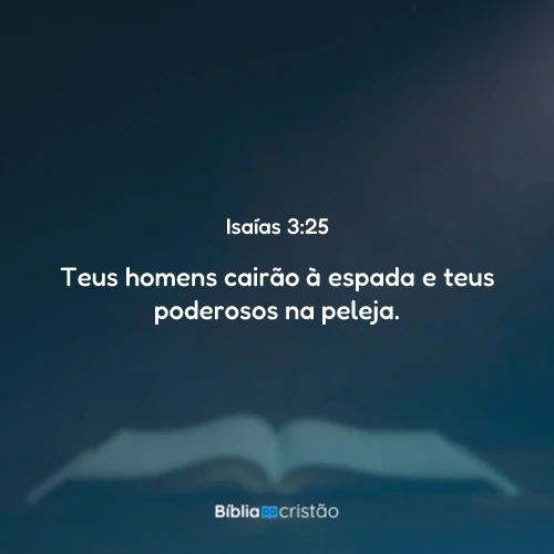 Isaías 3:25