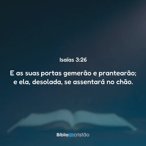 Isaías 3:26