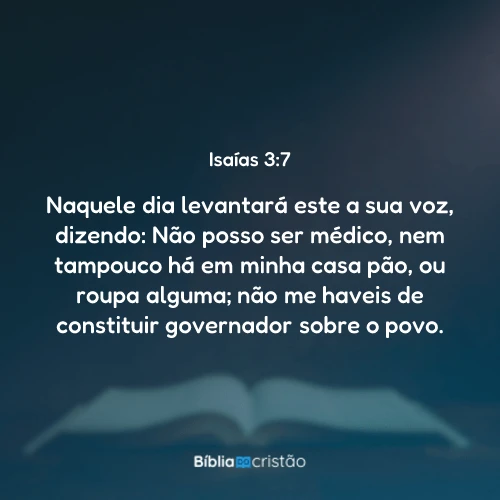 Isaías 3:7
