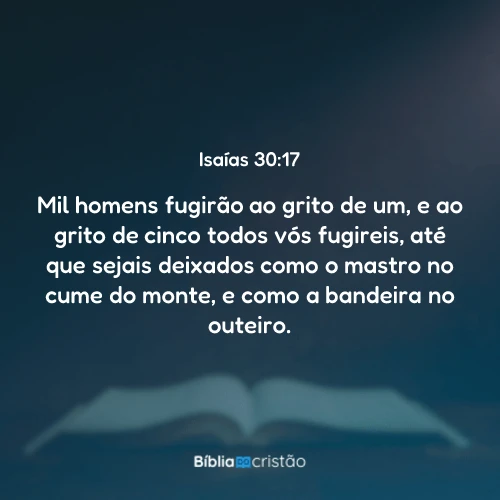 Isaías 30:17