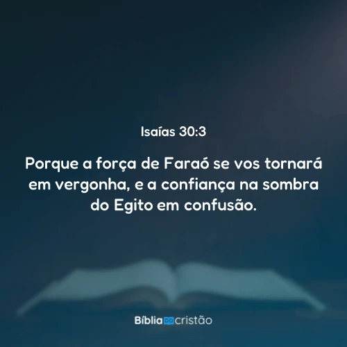 Isaías 30:3