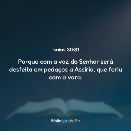 Isaías 30:31