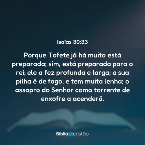 Isaías 30:33