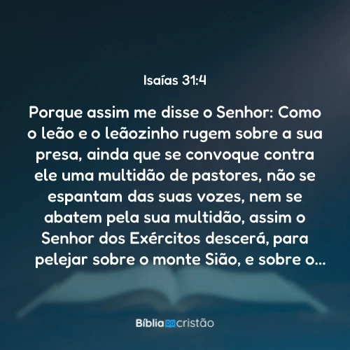 Isaías 31:4
