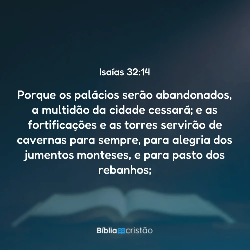 Isaías 32:14