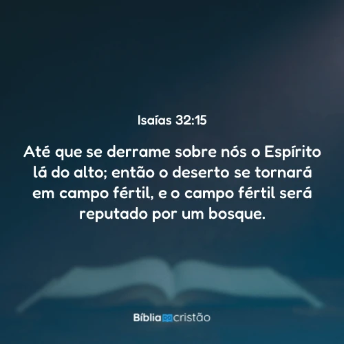 Isaías 32:15