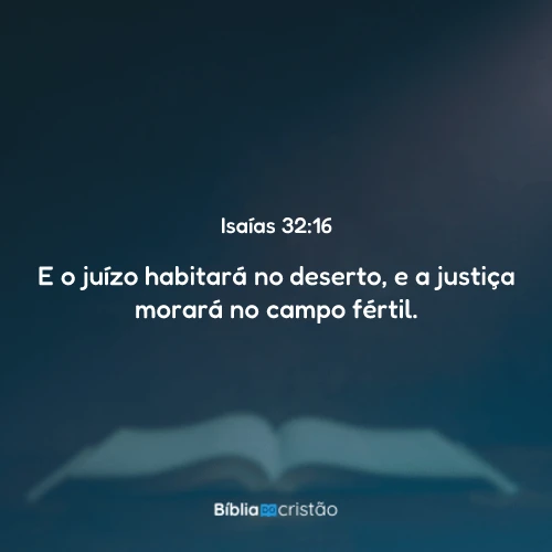 Isaías 32:16