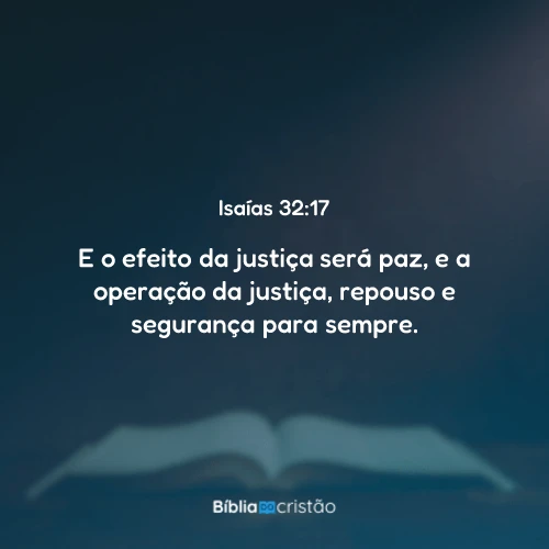 Isaías 32:17