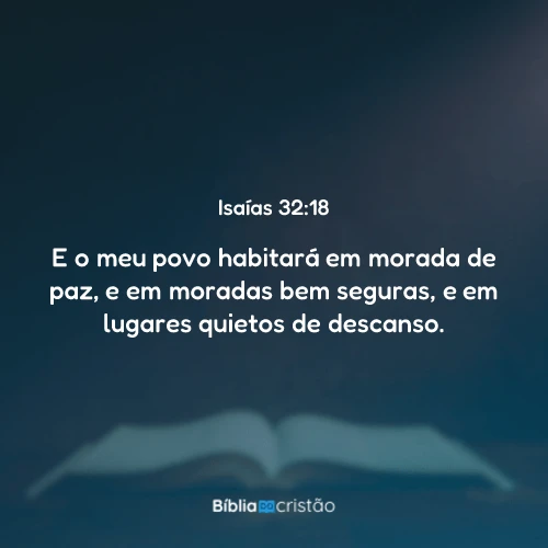 Isaías 32:18