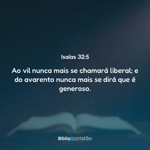 Isaías 32:5