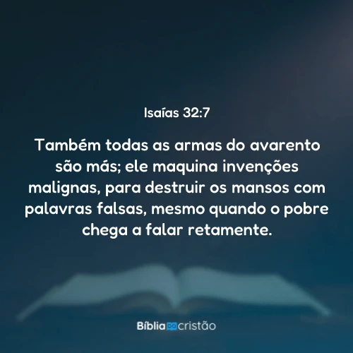 Isaías 32:7