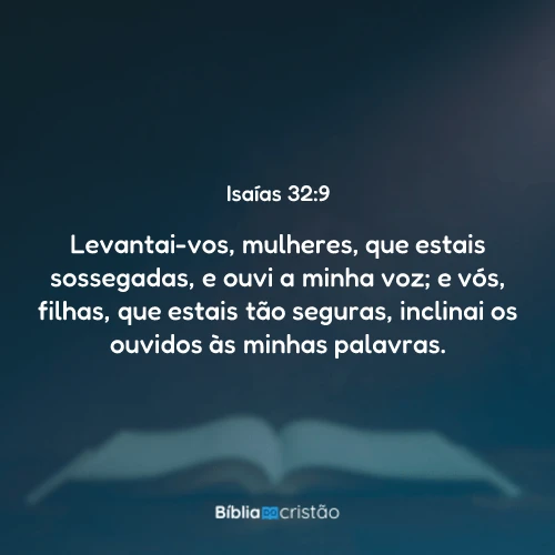 Isaías 32:9