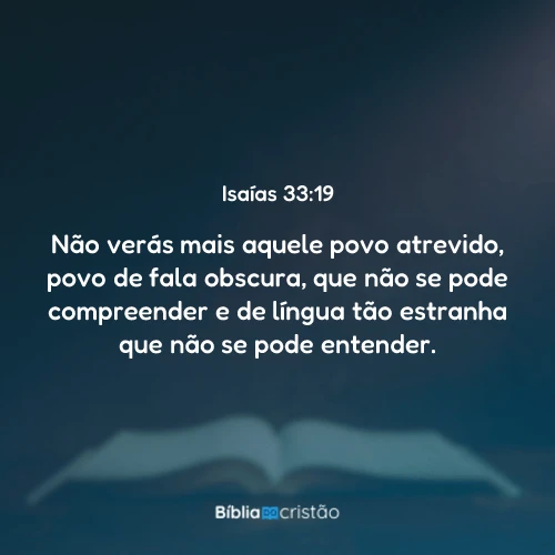 Isaías 33:19