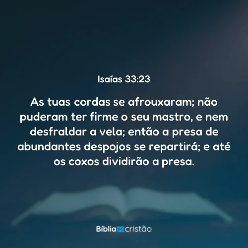 Isaías 33:23