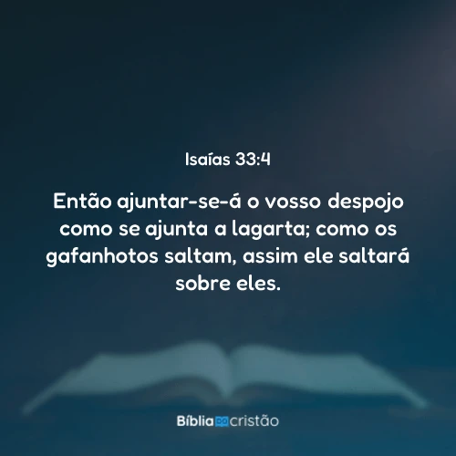 Isaías 33:4